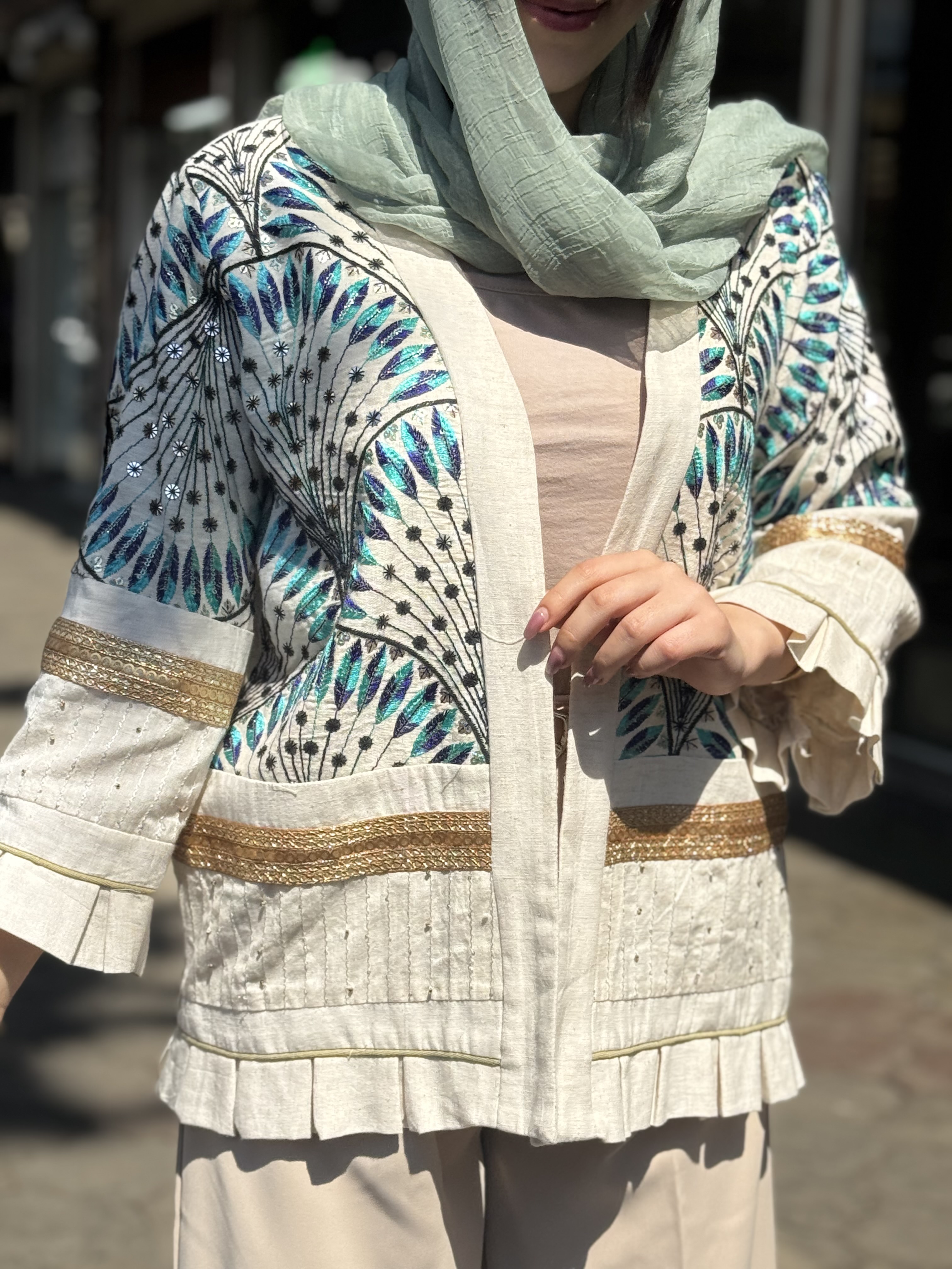 مانتو نچرال هندی دوزی کد۳۳۱۸